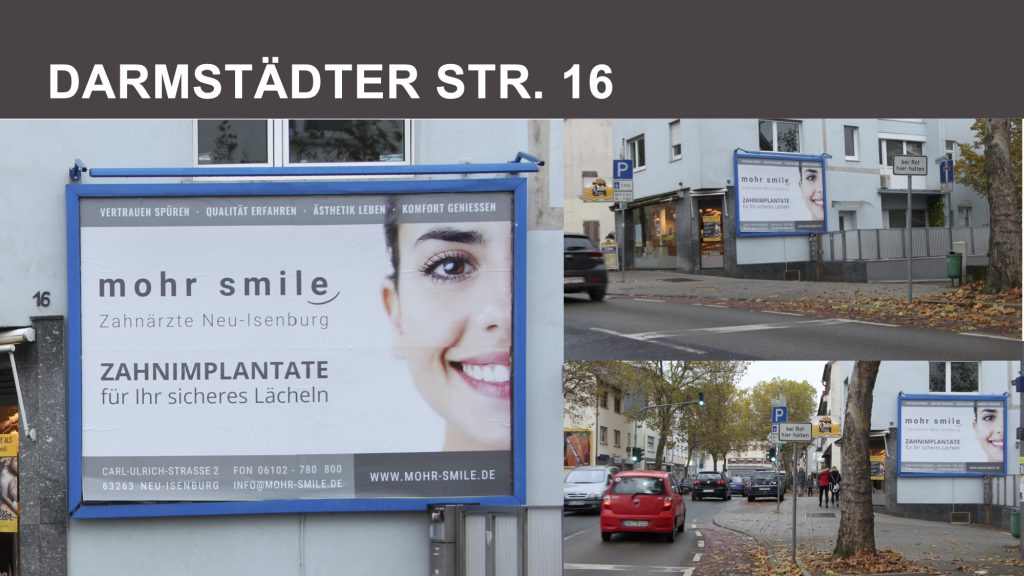 mohr-smile Zahnarztpraxis Plakatwerbung 2
